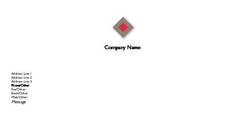Diamond Dimensions Full Colour Compliment Slips