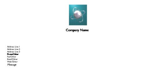 Metal Atom Full Colour Compliment Slips