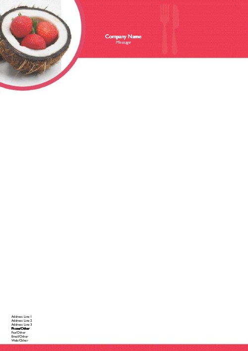 Tropical Treat A4 Recycled Letterhead