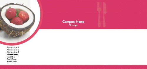 Tropical Treat Full Colour Compliment Slips