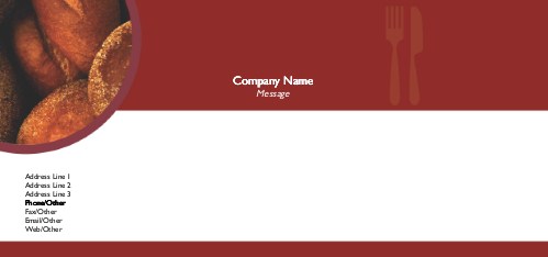 A Variety of Breads Full Colour Compliment Slips