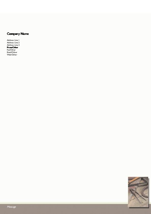 Drafting Tools A4 Recycled Letterhead