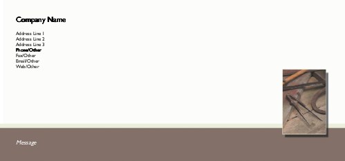 Drafting Tools Full Colour Compliment Slips