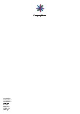 Multicoloured Linear Burst A4 Letterhead