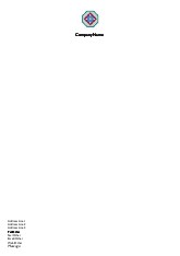 Multicoloured Octagon A4 Letterhead