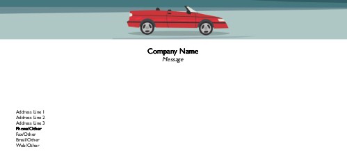 Red Rag Top Full Colour Compliment Slips