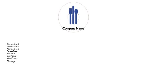 Meal Time Full Colour Compliment Slips