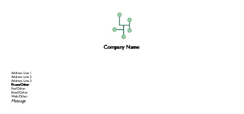 Green Circuit Full Colour Compliment Slips