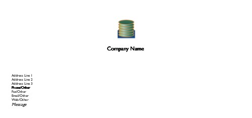 Green Container Full Colour Compliment Slips