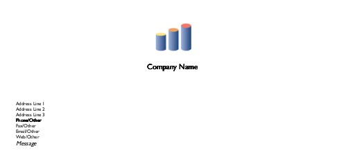 Stepping Columns Full Colour Compliment Slips