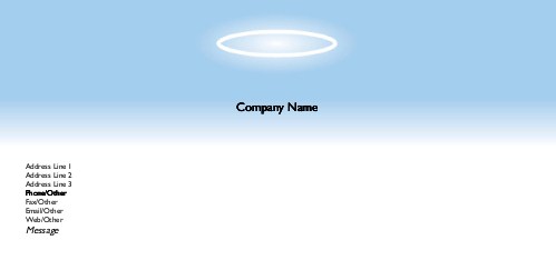Angels Halo Full Colour Compliment Slips