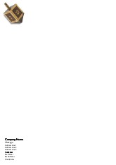 Gold Dreidel A4 Recycled Letterhead