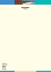 Curving Coastline A4 Recycled Letterhead