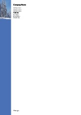 Snowy Evergreens A4 Letterhead