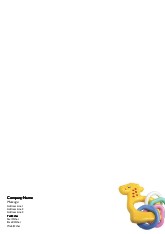 Dinosaur Baby Rattle A4 Letterhead