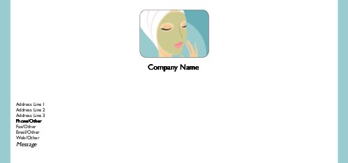 Facial Peel Full Colour Compliment Slips