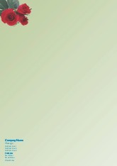 Red Roses A4 Recycled Letterhead