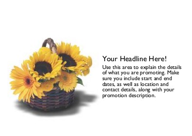 Basket of Flowers Full Colour Standard Sized Postcards