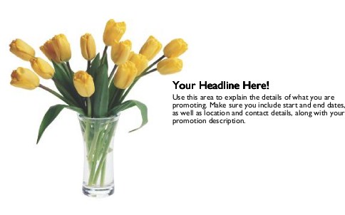 Vase of Tulips Full Colour Oversized Postcards