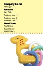 Teething Ring Full Colour Business Cards