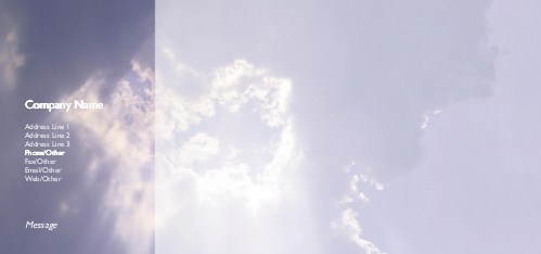 Sunbeams Full Colour Compliment Slips