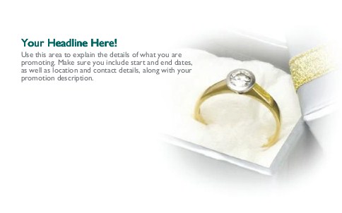 Diamond Ring Full Colour Oversized Postcards