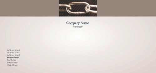 Chain Links Full Colour Compliment Slips