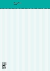 Teal Stripe 3275 A4 Letterhead