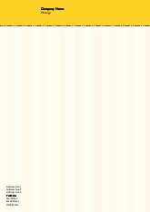 Yellow Stripe 116 A4 Recycled Letterhead