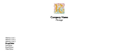Floral N Full Colour Compliment Slips