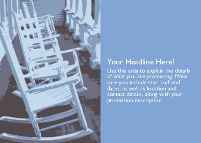 Rocking Chair Verandah Full Colour Standard Sized Postcards