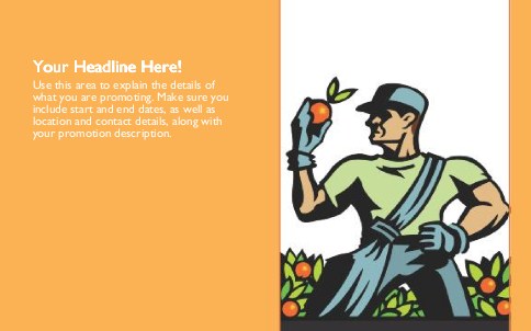 Fortified Fruit Full Colour Oversized Postcards