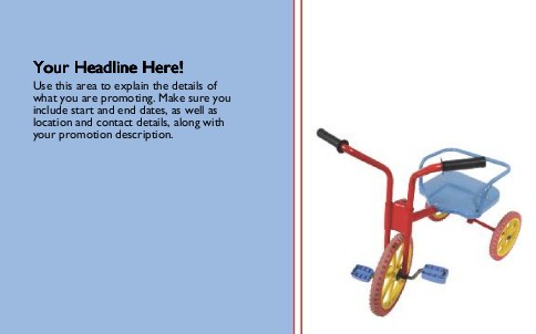Pedal Power Full Colour Oversized Postcards