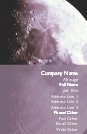 Close-up of Moon Full Colour Magnetic Business Cards