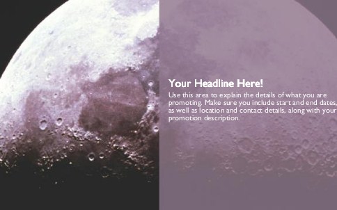 Close-up of Moon Full Colour Oversized Postcards
