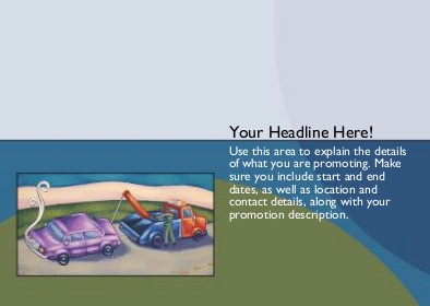 Roadside Response Full Colour Standard Sized Postcards