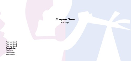Stork Delivering Baby Full Colour Compliment Slips