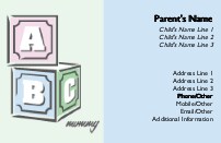 ABC Mummy  One Full Colour Mummy Contact Cards