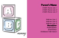 ABC Mummy Two Full Colour Mummy Contact Cards