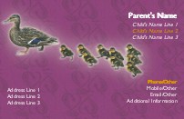 All in a Row Full Colour Mummy Contact Cards