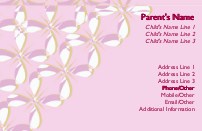 Double Design Full Colour Mummy Contact Cards