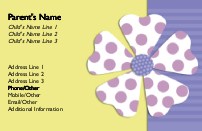 Friendly Flare Full Colour Mummy Contact Cards