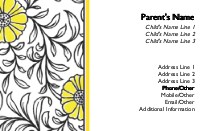 Hint of Colour Full Colour Mummy Contact Cards