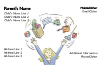 Juggling Act Full Colour Mummy Contact Cards