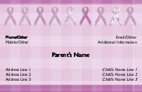 Lots of Ribbons Full Colour Mummy Contact Cards