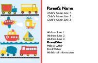 Merry Movers Full Colour Mummy Contact Cards