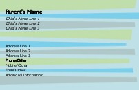 Modestly Mod Full Colour Mummy Contact Cards