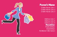 Mum On the Run Full Colour Mummy Contact Cards