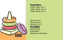 Boys will be Boys Full Colour Mummy Contact Cards