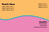 Sorbet Full Colour Mummy Contact Cards